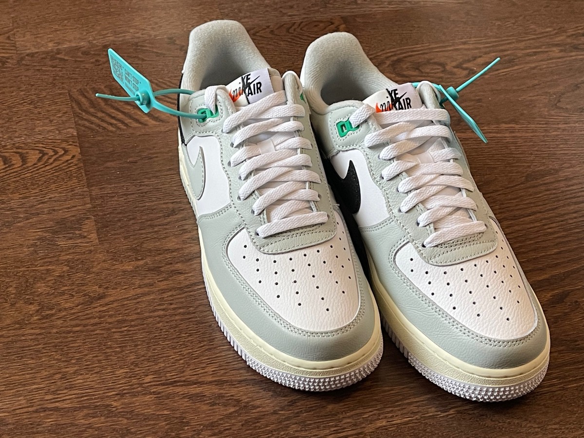 custom review-Nike Air FORCE 1 'Split' Низкие Кроссовки для скейтбординга Мужские Светло-зеленые