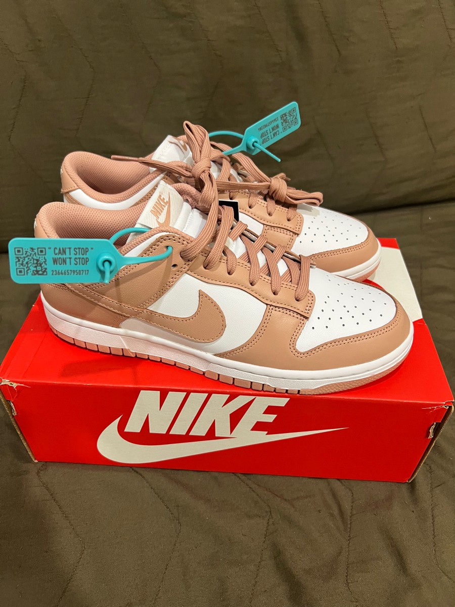 custom review-Nike Dunk 'Розовый Шепот' Slip-resistant Abrasion-resistant Легкий Low Top Скейтбординг Кроссовки Женские Розовый