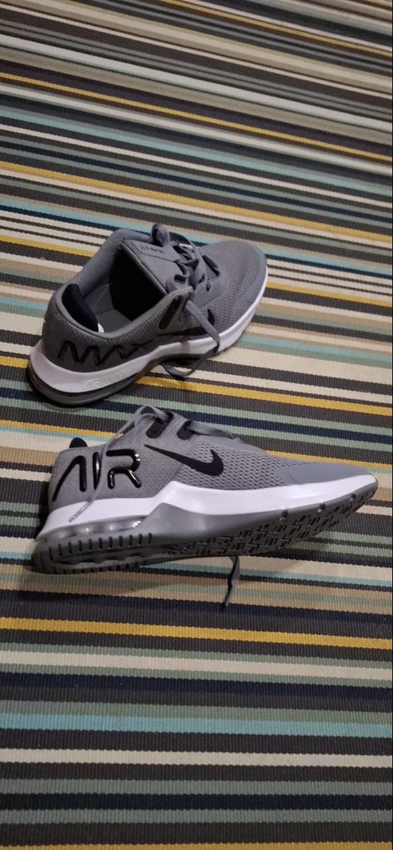 custom review-Nike Air Max ALPHA Low Топ Кроссовки для тренировок Мужские Серый Черный