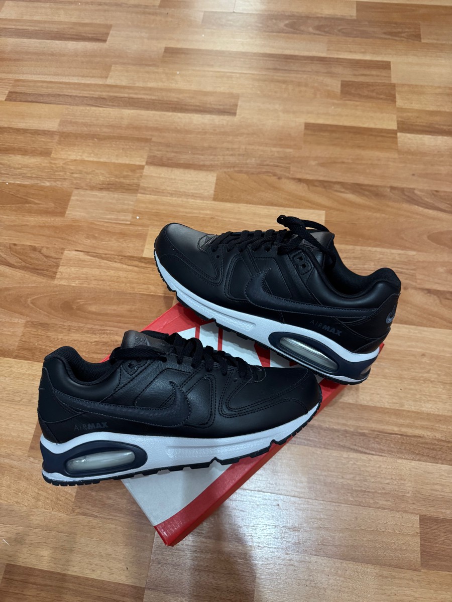 custom review-Nike Air Max Command Low Топ Air Cushion Повседневные Беговые Кроссовки Мужские Черные Белые