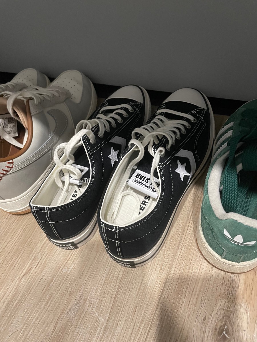 custom review-Converse Star Player 76 устойчивый к истиранию дышащий легкий низкий топ кеды унисекс черный белый