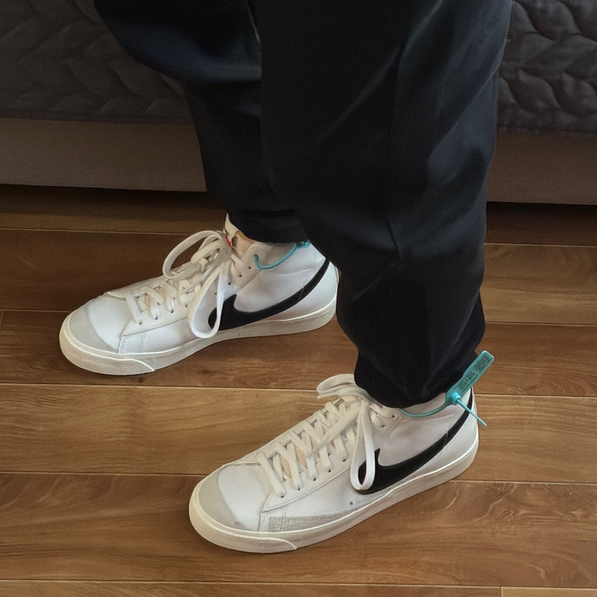 custom review-Nike Blazer 77 Vintage MID Скейтборд Кроссовки Unisex Белый Черный