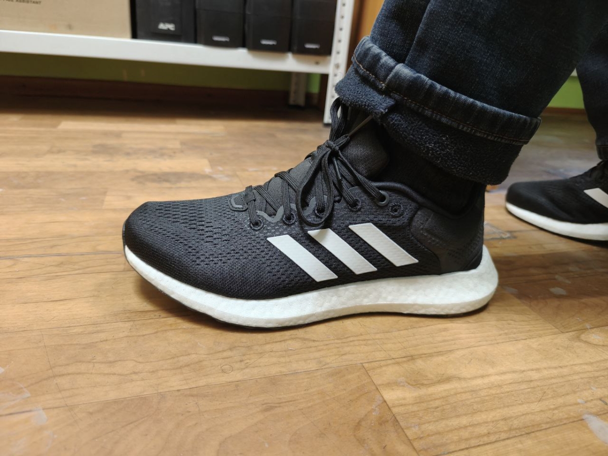 custom review-Adidas Pure Boost 21 Дышащие Низкие Беговые Кроссовки Унисекс Черный Белый