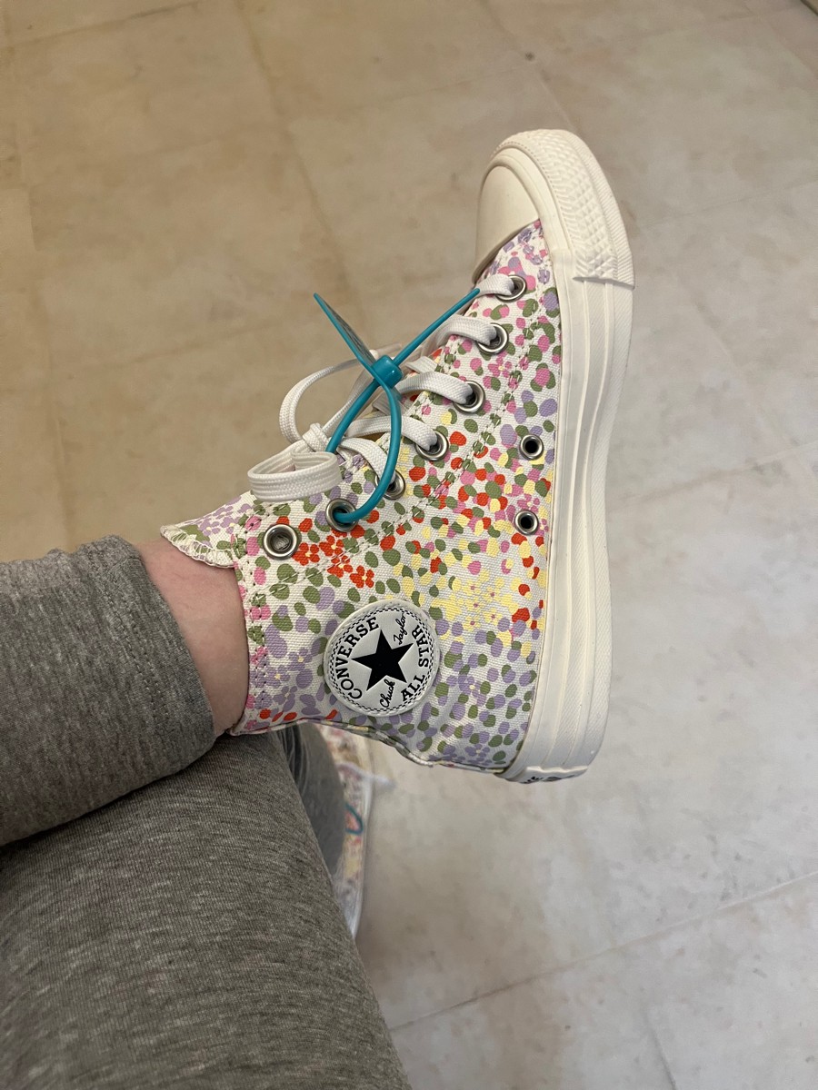 custom review-Converse Chuck Taylor All Star High Топ Кеды Женские Бежево-желто-зеленый