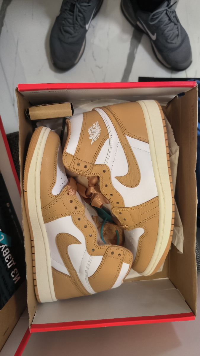 custom review-Jordan Air Jordan 1 High OG High Топ Винтажные баскетбольные кроссовки Женские Коричневый