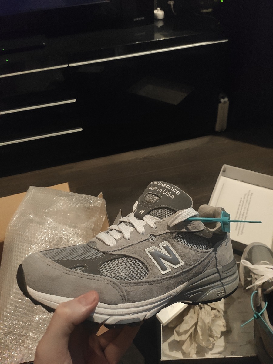 custom review-New Balance NB 993 Амортизирующие низкие беговые кроссовки с противоскользящим покрытием мужские серые Made in USA