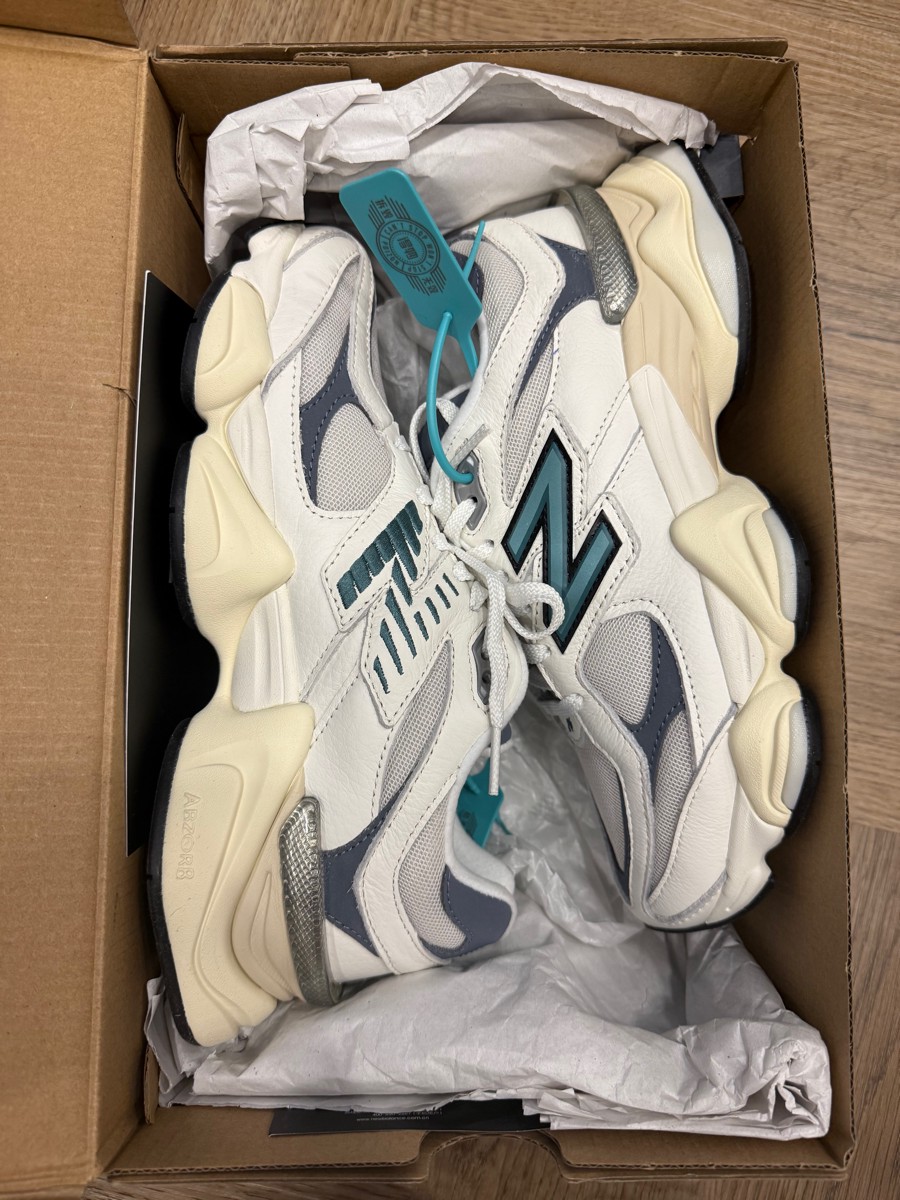 custom review-New Balance NB 9060 Устойчивый к истиранию Дышащий Низ Резистентный Низкий Топ Повседневный Городской Коммутирующий Беговые кроссовки Унисекс Экрю