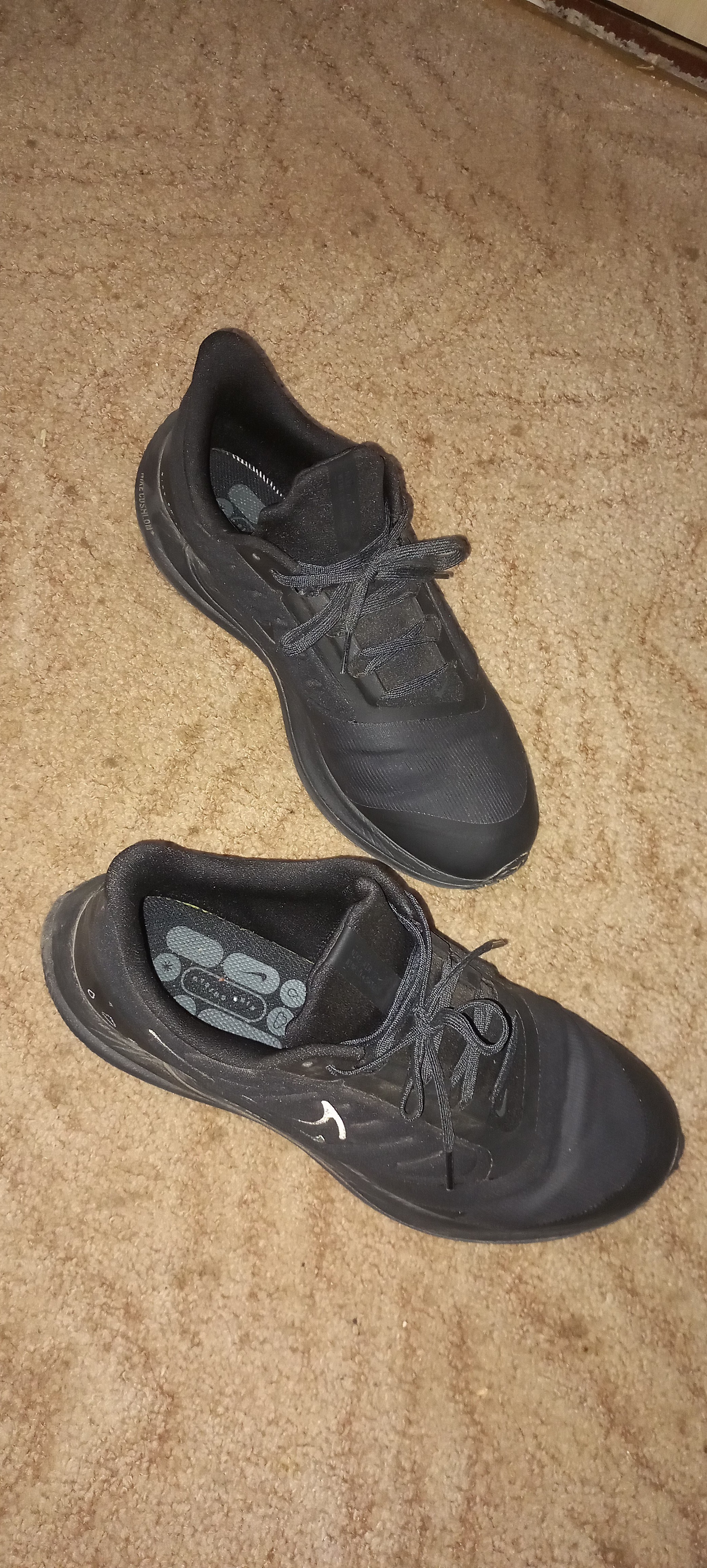 custom review-Nike Air Winflo 9 Амортизация Устойчивый к истиранию Дышащий Низкий Топ Повседневные Тренировочные Беговые кроссовки Мужские Черные