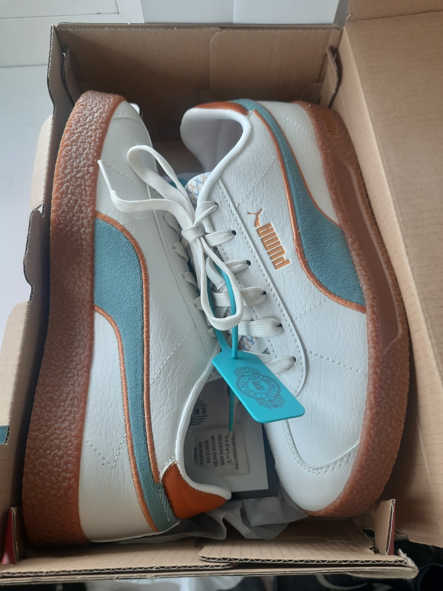 custom review-PUMA Club Retro PREP Износостойкий и Легкий Низкие Кроссовки для скейтбординга Унисекс Белый Серый Зеленый