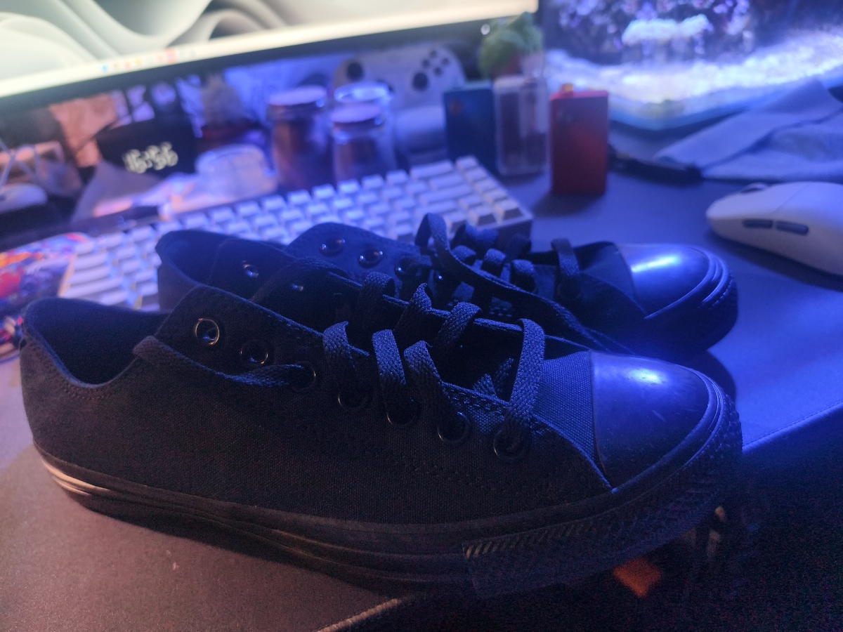 custom review-Converse Chuck Taylor All Star Черный воин Устойчивый к истиранию Низкий топ Кеды Унисекс Черный воин