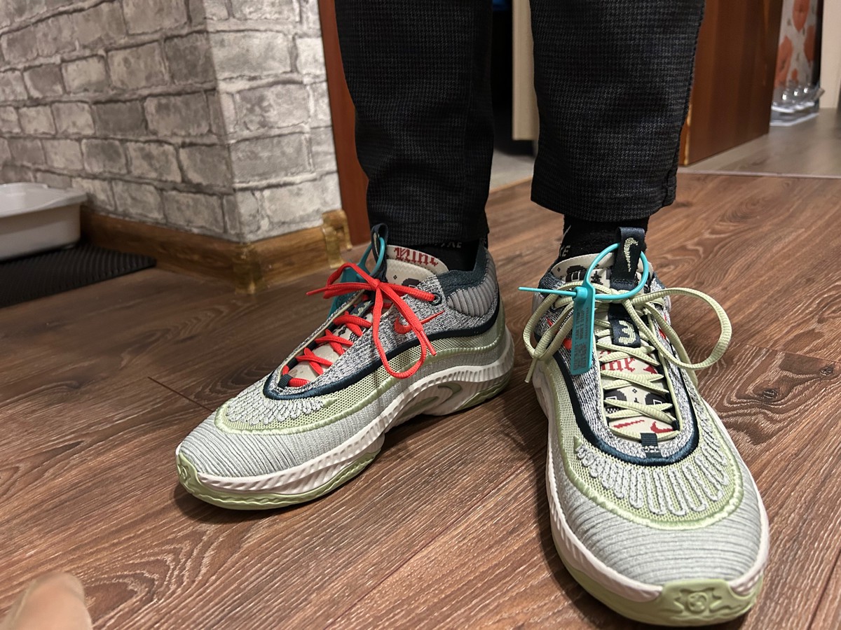 custom review-Nike Cosmic Unity 3 Износостойкий и Легкий MID Баскетбольные кроссовки Мужские Циановый