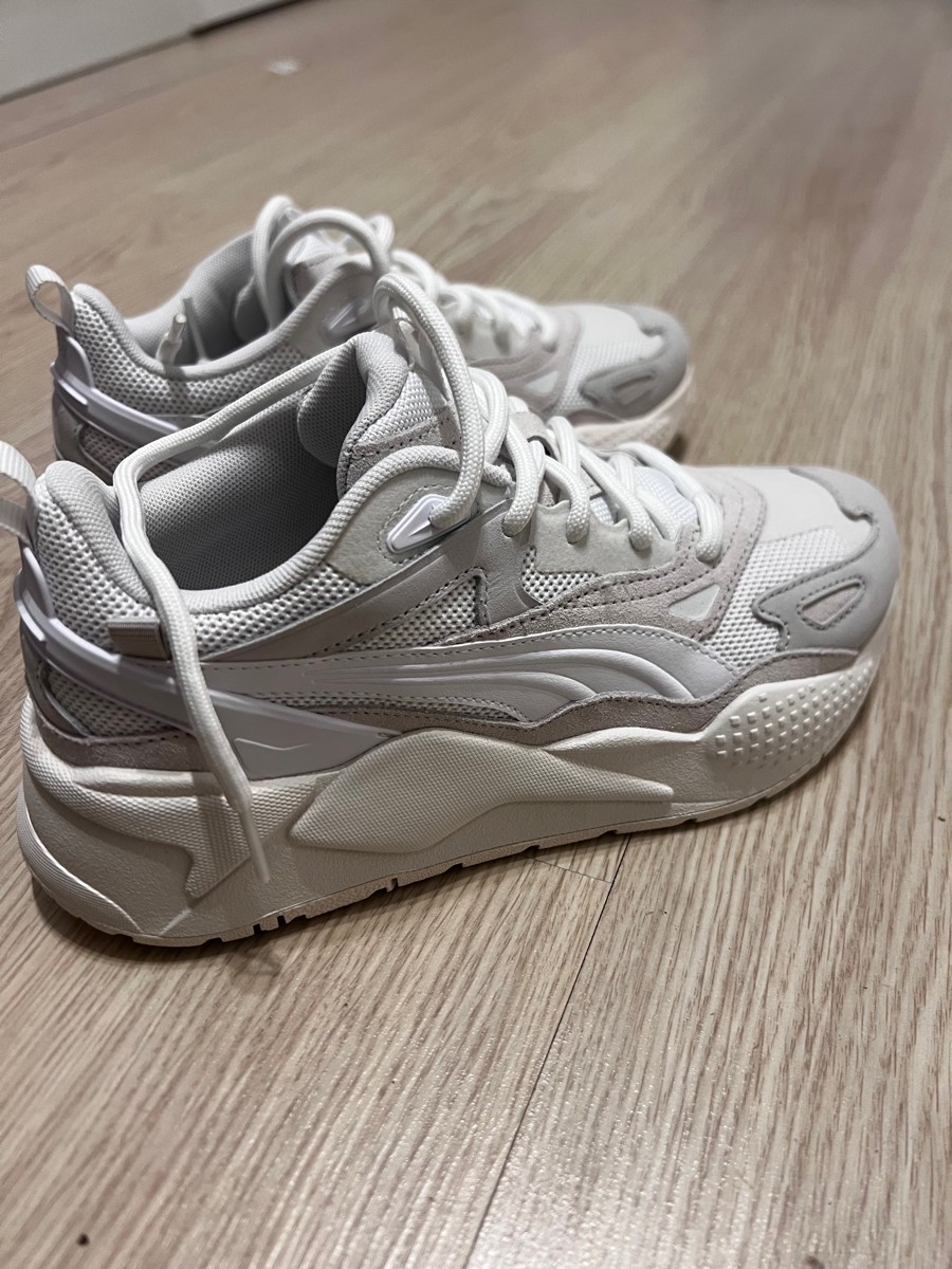 custom review-PUMA RS X Efekt Prm Abrasion Resistant Низкий Топ Повседневная Обувь Унисекс Белый Серый