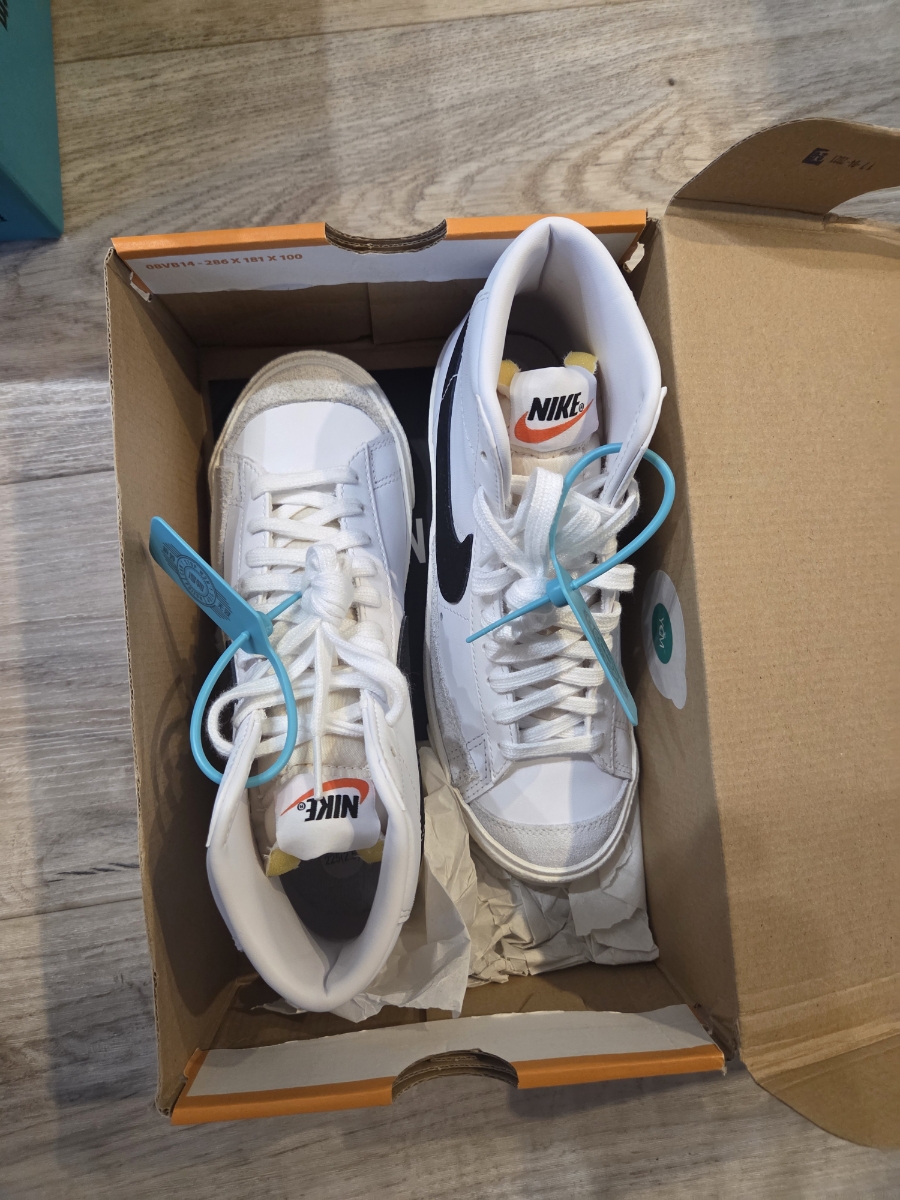 custom review-Nike Blazer 77 Vintage MID Скейтборд Кроссовки Женские Винтаж Белый