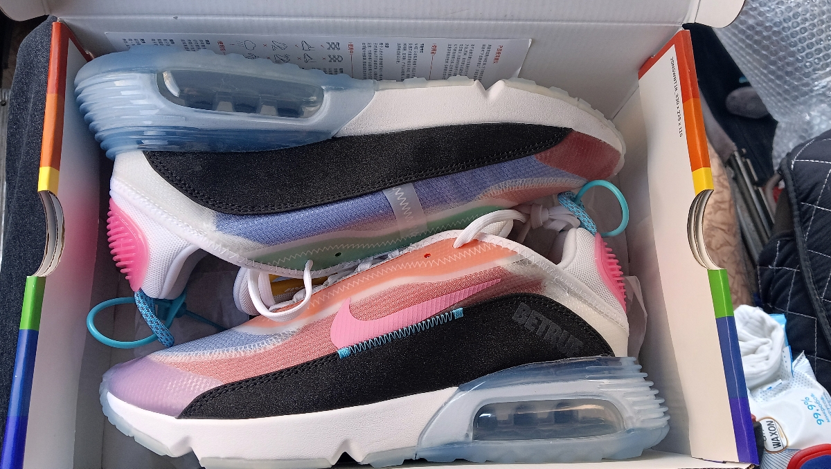 custom review-Nike Air Max 2090 Амортизация и Дышащий Низкий Топ Повседневные Беговые Кроссовки Унисекс Розовый