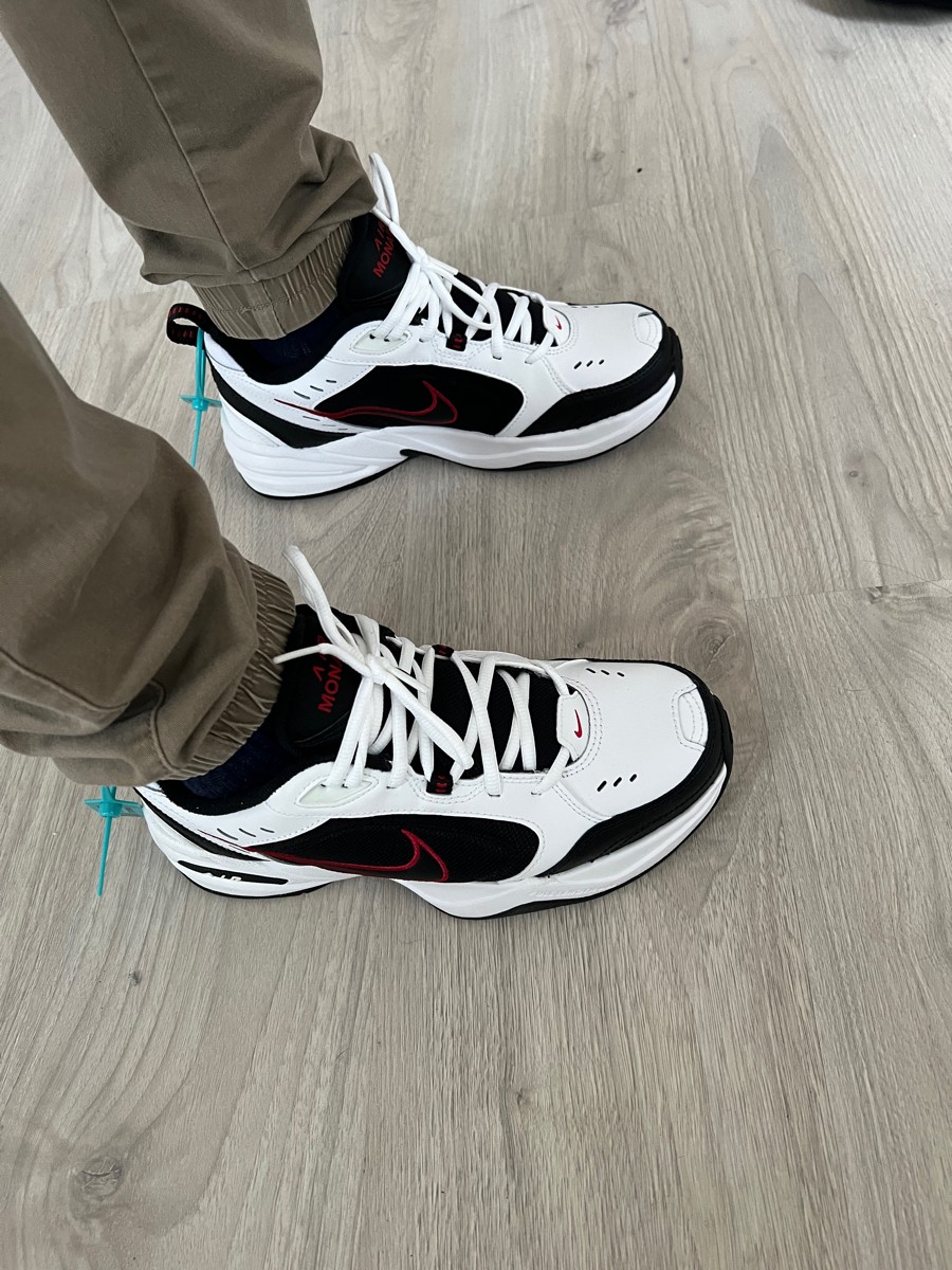 custom review-Nike Air King 4 Белый Черный Varsity Красный Низкий Топ Повседневный Унисекс Черный Белый