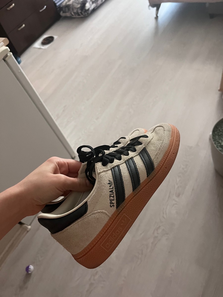 custom review-Adidas Originals HANDBALL SPEZIAL Амортизация Износостойкие Низкие Кроссовки для скейтбординга Унисекс Серые