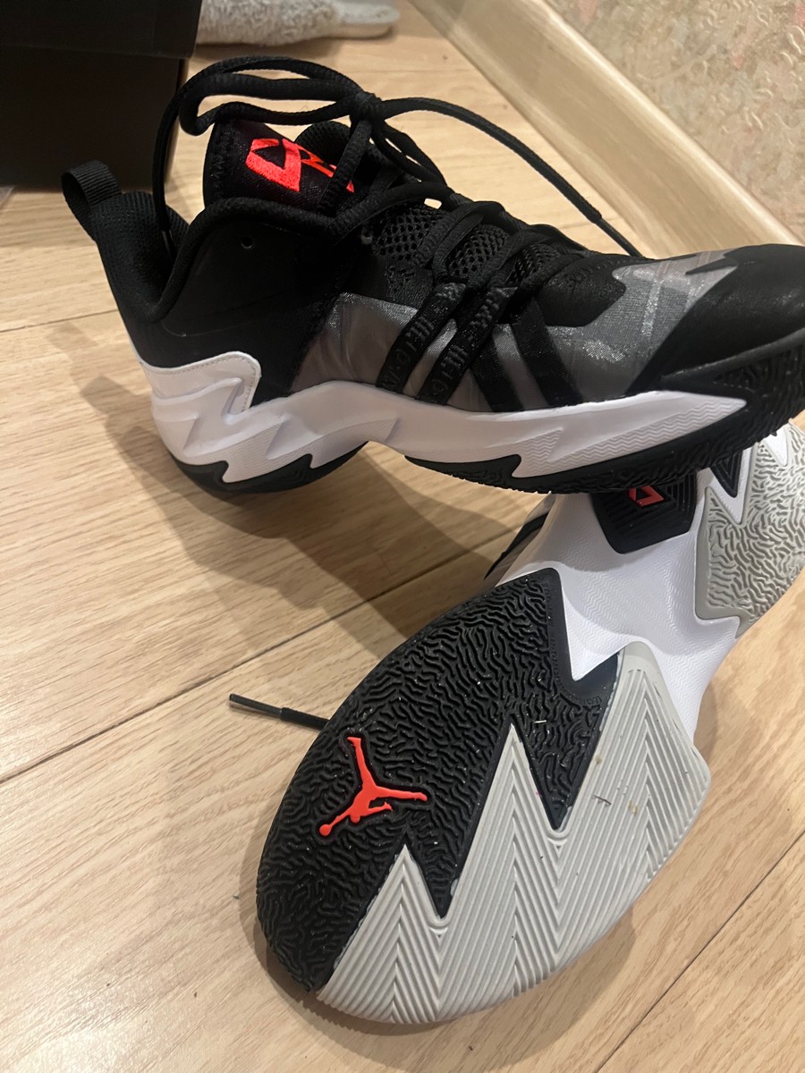 custom review-Джордан One Take 3 Low Топ Детские Баскетбольные Кроссовки Черный Серый Белый