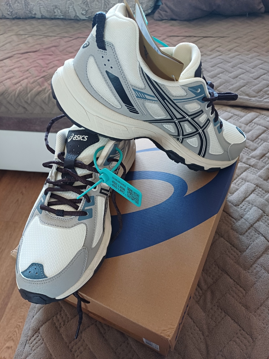 custom review-ASICS Гель Venture 6 Устойчивый к истиранию Дышащий Низкий Топ Повседневный Трейл Бег Городской Коммутатор Беговые кроссовки Мужской Серый