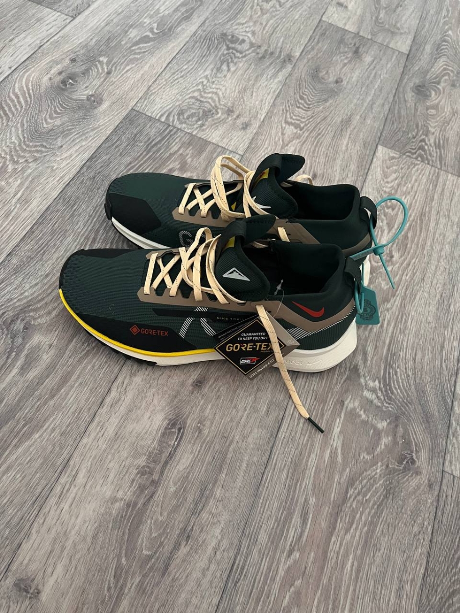 custom review-Nike Pegasus Trail 4 Low Top Trail Беговые кроссовки Мужской Зеленый Коричневый Желтый