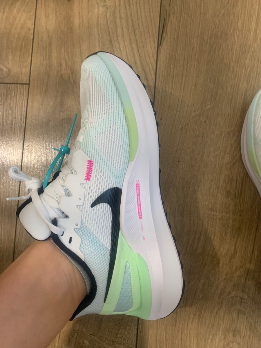 custom review-Nike Zoom Structure 25 Беговые кроссовки Низкий топ Синий Зеленый Черный Женский