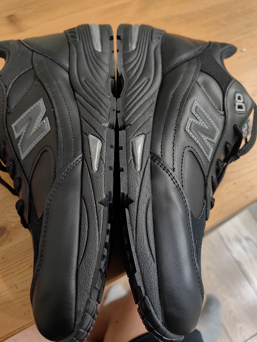 custom review-New Balance NB 991 V1 Устойчивые к истиранию низкие беговые кроссовки для мужчин полностью черные