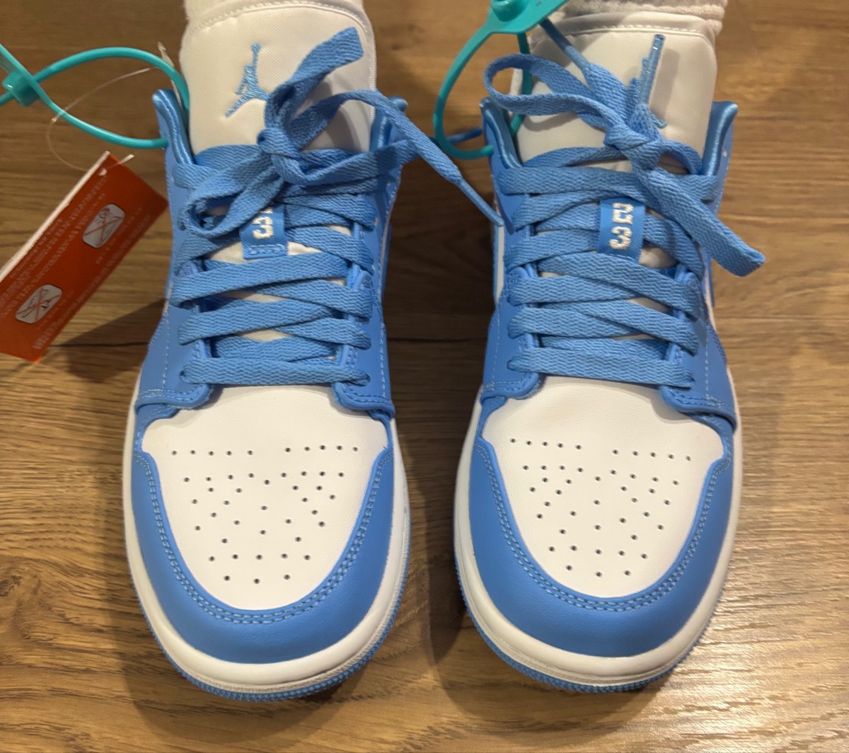 custom review-Jordan Air Jordan 1 Университетский синий устойчивый к истиранию низкий топ винтажные баскетбольные кроссовки женские университетский синий