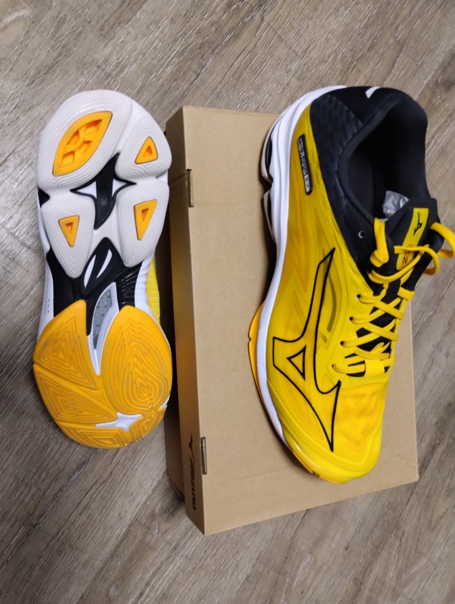 custom review-Mizuno Wave Lightning Z7 Амортизаторы Шок Устойчивость к Сцеплению Низкий Топ Волейбольные Кроссовки Унисекс Желтый Черный