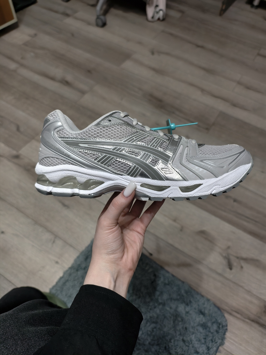 custom review-ASICS Гель Kayano 14 Low Топ Беговые кроссовки Женские Серебряный Серый