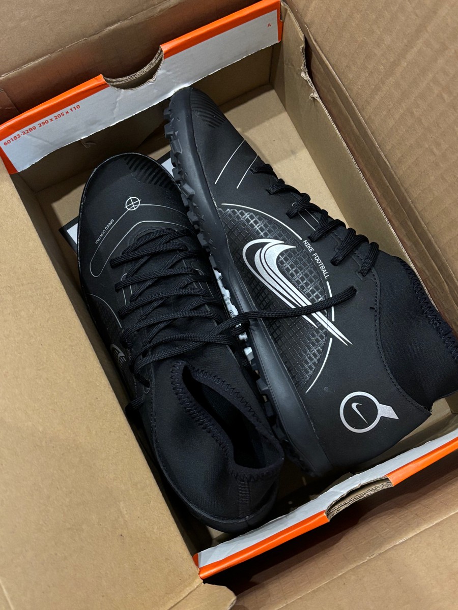 custom review-Nike Mercurial Superfly 8 TF Шипы Футбольные бутсы Унисекс Черный