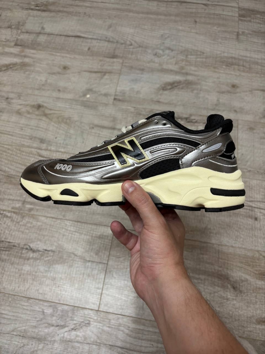 custom review-New Balance NB 1000 Устойчивый к истиранию Дышащий Низкий Топ Повседневные Беговые кроссовки Унисекс Серебристый Черный