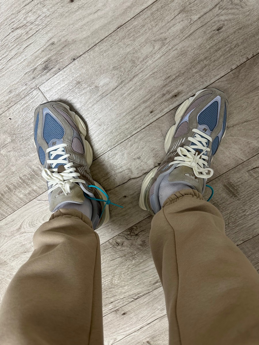 custom review-New Balance NB 9060 Амортизация Низкий Топ Casual Унисекс Коричневый Синий