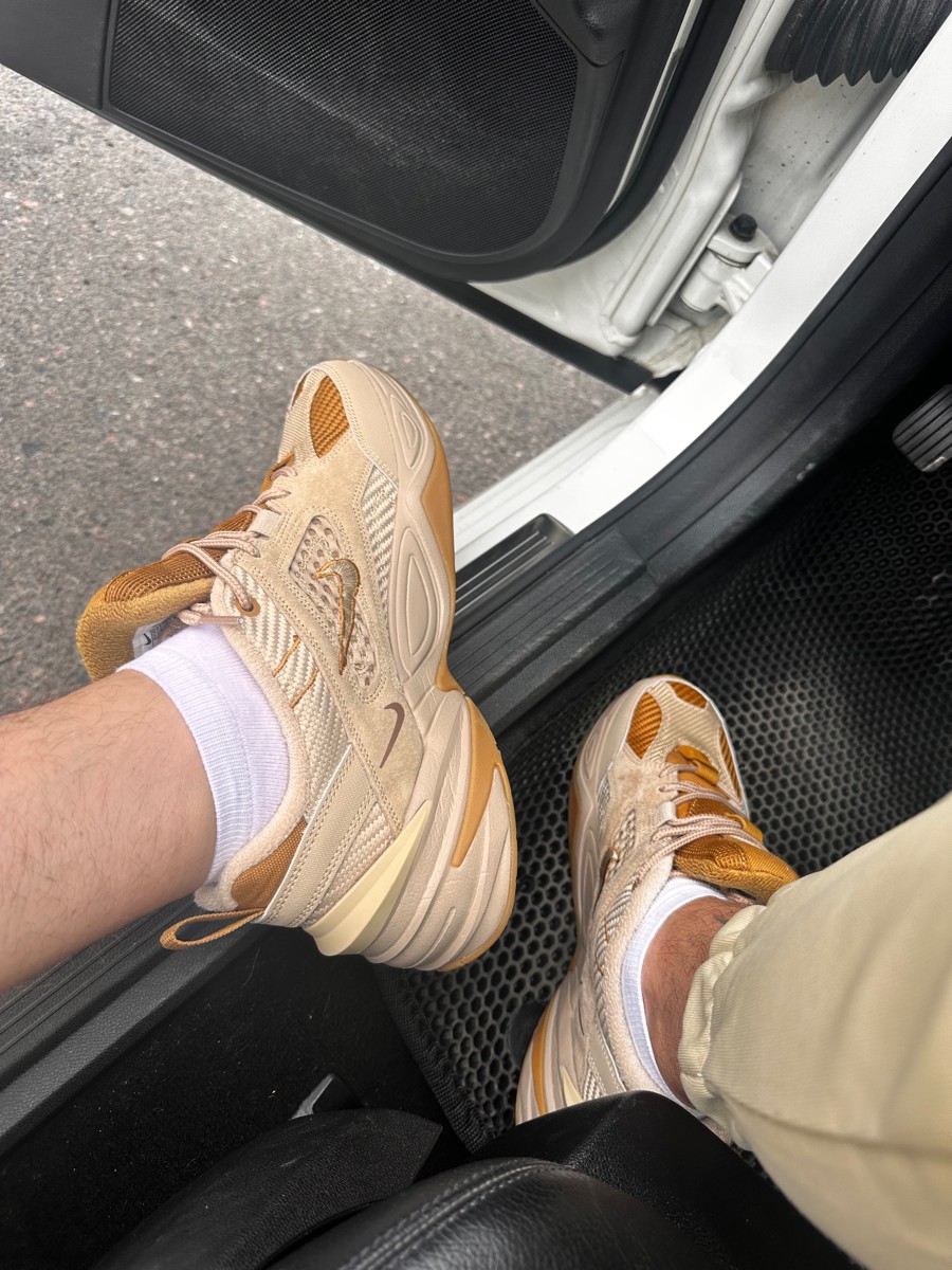 custom review-Nike M2K Tekno SP Low Топ Толстоподошвенные кроссовки Унисекс Пшеница