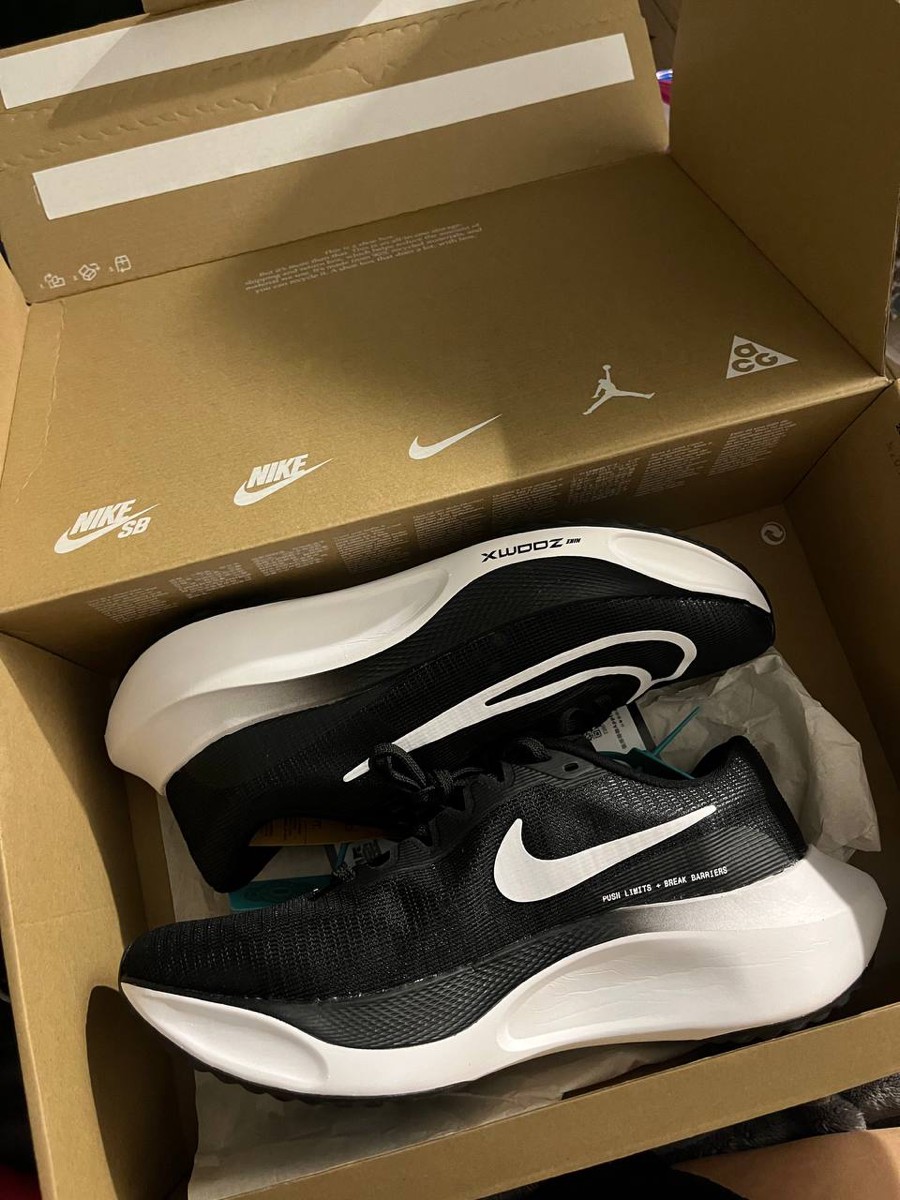 custom review-Nike Zoom Fly 5 Устойчивый к истиранию Низкий Топ Тренировочная Обувь для Бега на длинные дистанции Мужской Черный Белый