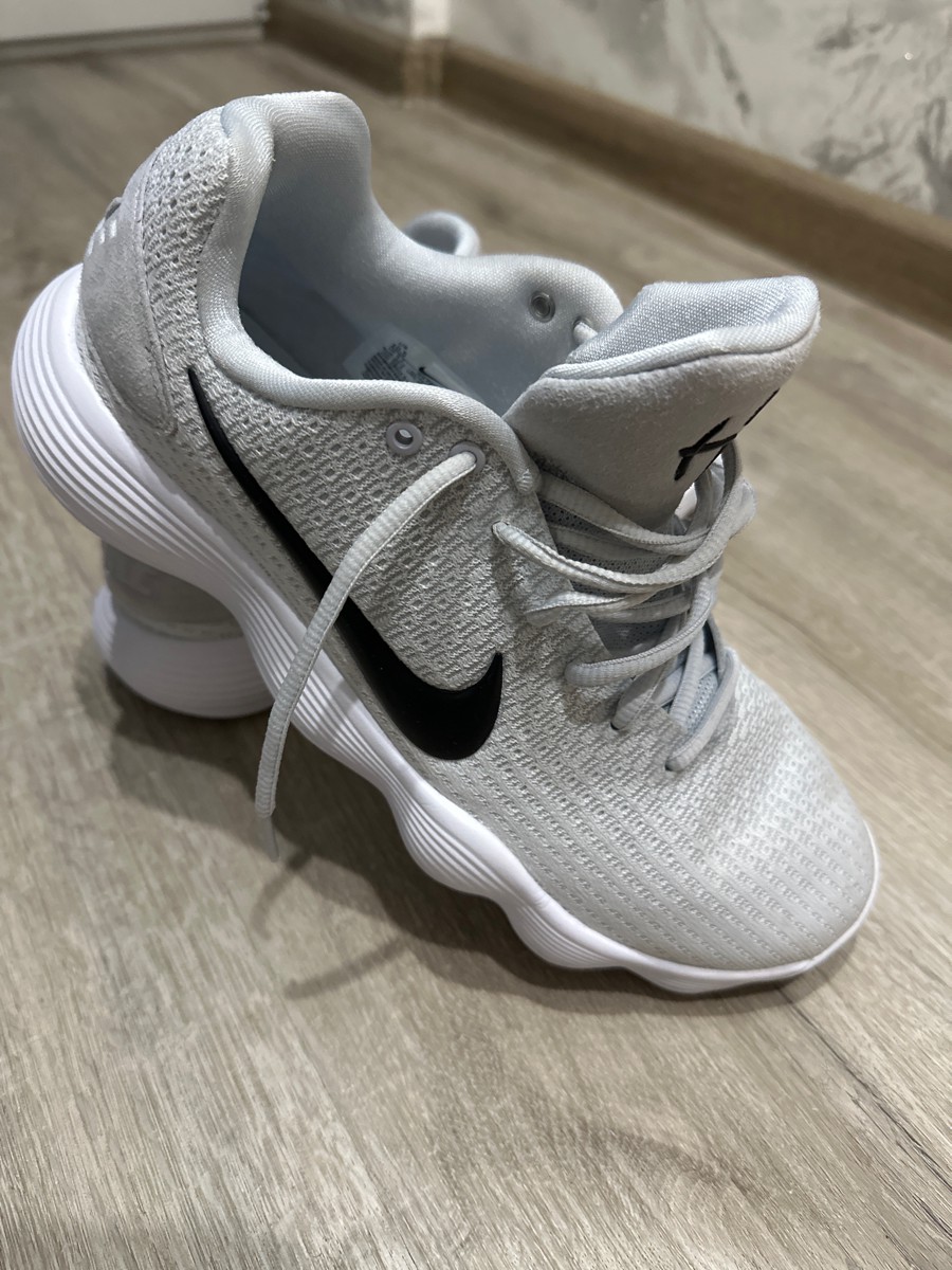 custom review-Nike Hyperdunk 2017 Slip-Resistant Низкие Баскетбольные Кроссовки для Игры Мужские Серый Белый