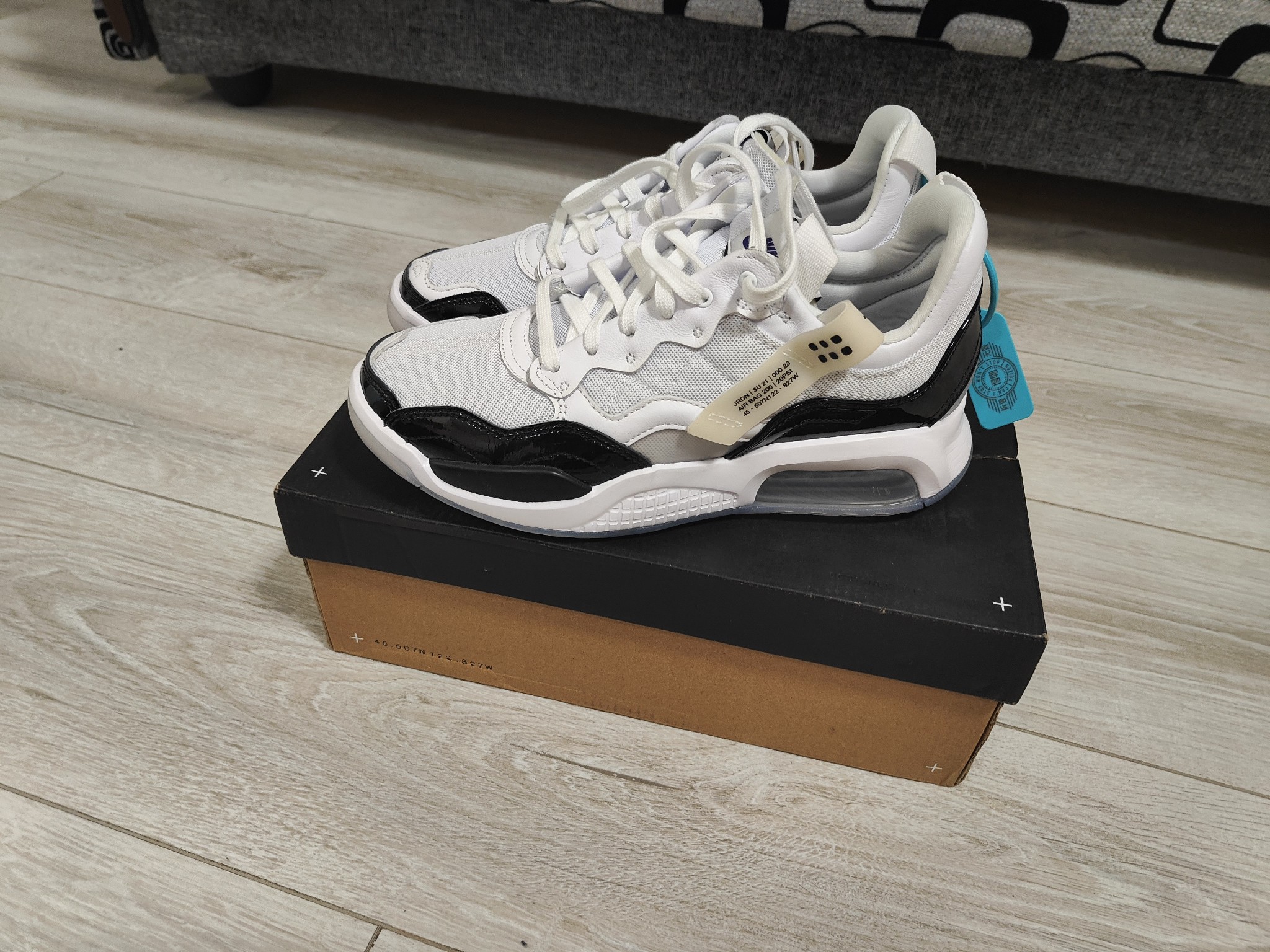 custom review-Джордан MA2 Concord Шок Абсорберы Нижняя Юбка Устойчивая к Износу Низкий Топ Повседневный Мужской Белый Черный Синий