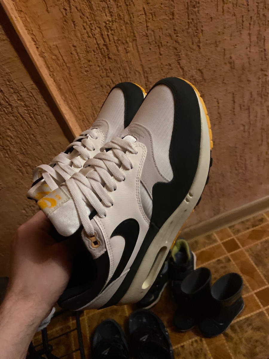 custom review-Nike Air Max 1 Устойчивый к истиранию Низкий Топ Casual Унисекс Белый Черный