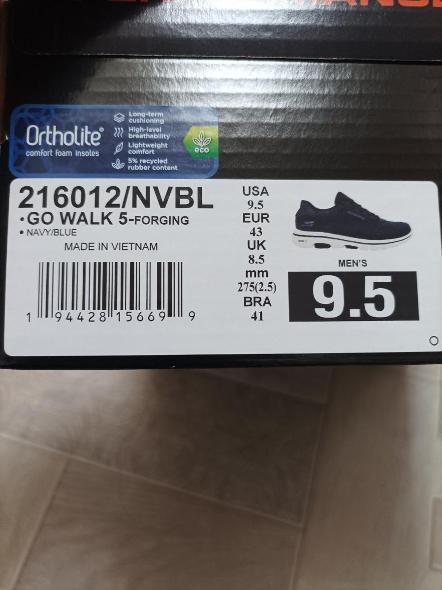 custom review-Skechers Go Walk 5 Устойчивый к истиранию Дышащий Низ Резистентный Низкий Топ Повседневная Беговая Обувь Мужская Морской Синий