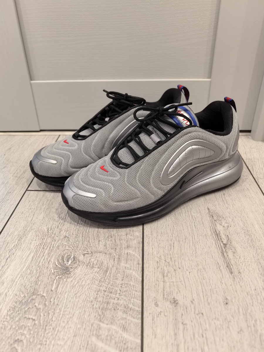 custom review-Nike Air Max 720 Космос Тема Низкий Топ Спортивная Повседневная Обувь Мужская Серый Серебряный