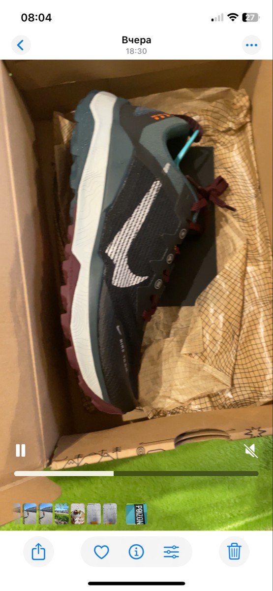 custom review-Nike Wildhorse 8 Slip-on Устойчивый Дышащий Амортизирующий Низкий Топ Городской Коммутирующий Беговые кроссовки Мужской Черный Зеленый