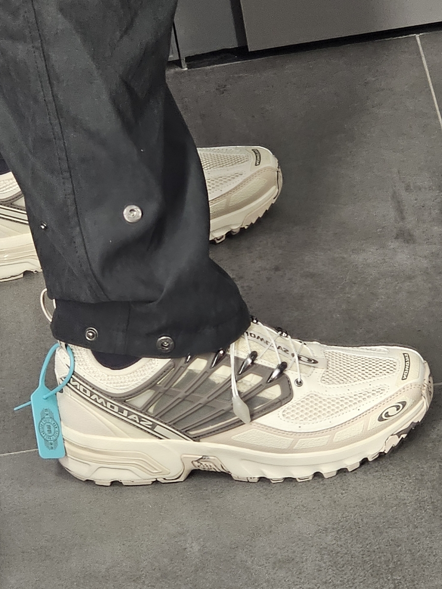 custom review-SALOMON ACS Pro Slip-Resistant Abrasion-Resistant Low-Top Streetwear Унисекс Серый Бежевый