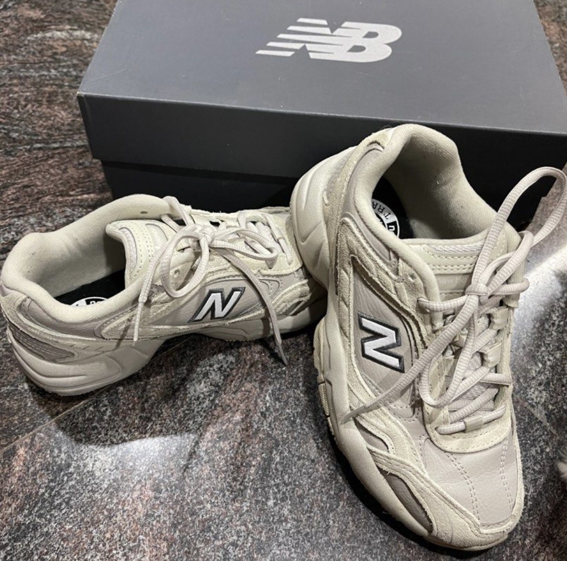 custom review-New Balance NB 452 Амортизация Износостойкий Низкий Топ Повседневные Беговые Кроссовки Женские Бежевые