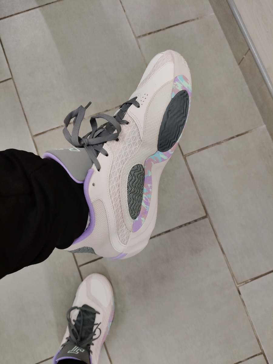 custom review-Джордан Tatum 2 'Пасха' PF Low Топ Баскетбольные кроссовки Мужской Бежево-фиолетовый Азиатская версия