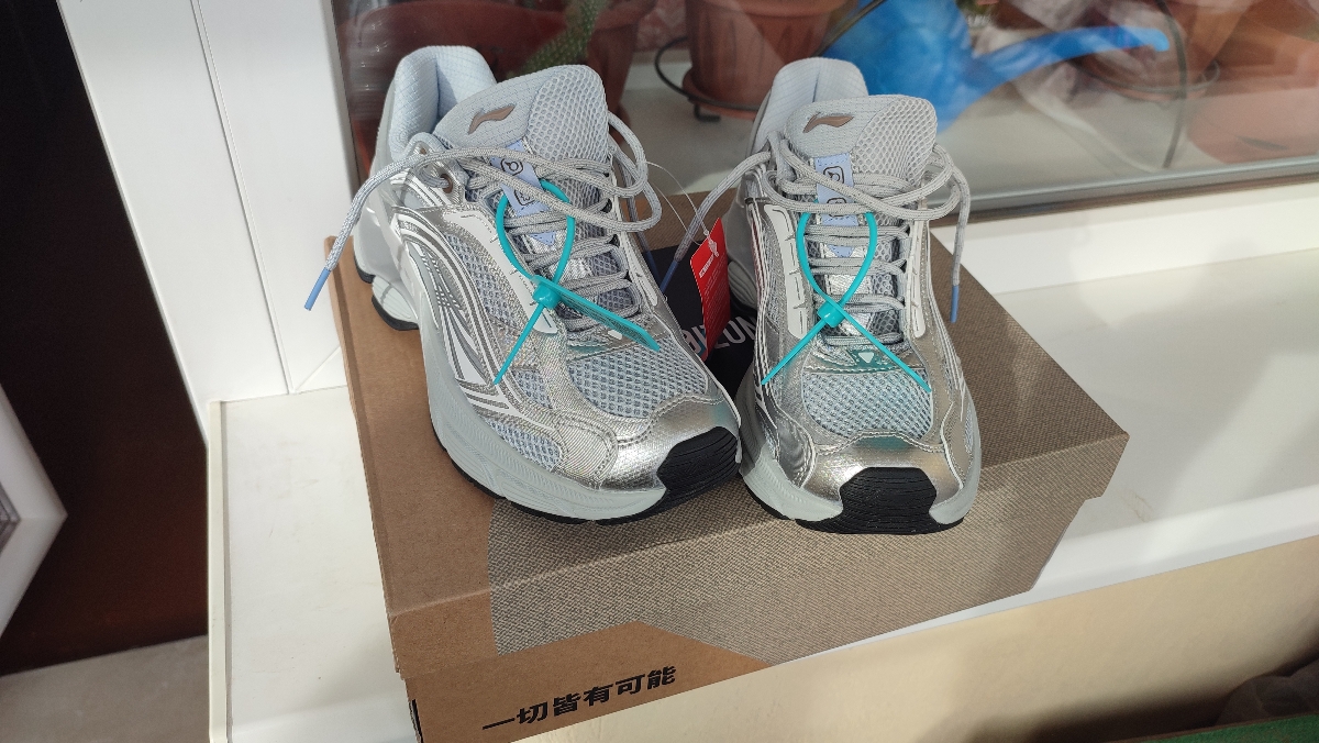 custom review-LINING Aurora RENEW Беговые кроссовки Низкий Топ Серебряный Мужской