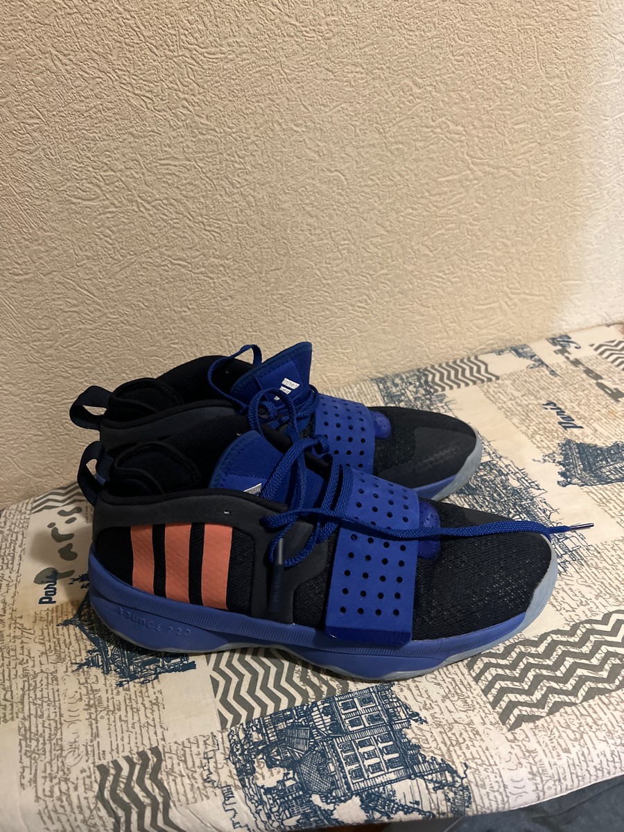 custom review-Adidas Dame 8 Extply Low Топ Баскетбольные кроссовки Мужской Черный Синий