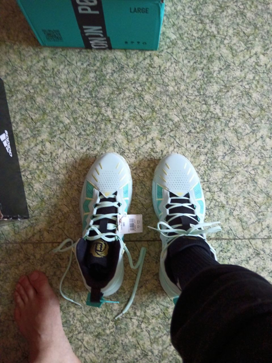 custom review-Adidas D Rose Son Of Chi Slip-resistant Abrasion-resistant MID Баскетбольные кроссовки Мужские Mint Green