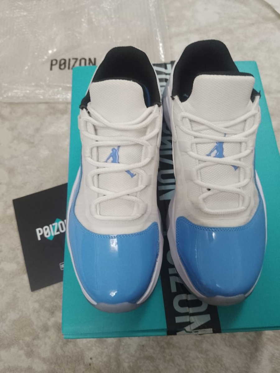 custom review-Jordan Air Jordan 11 CMFT Low Топ Винтажные баскетбольные кроссовки Мужской Синий Белый