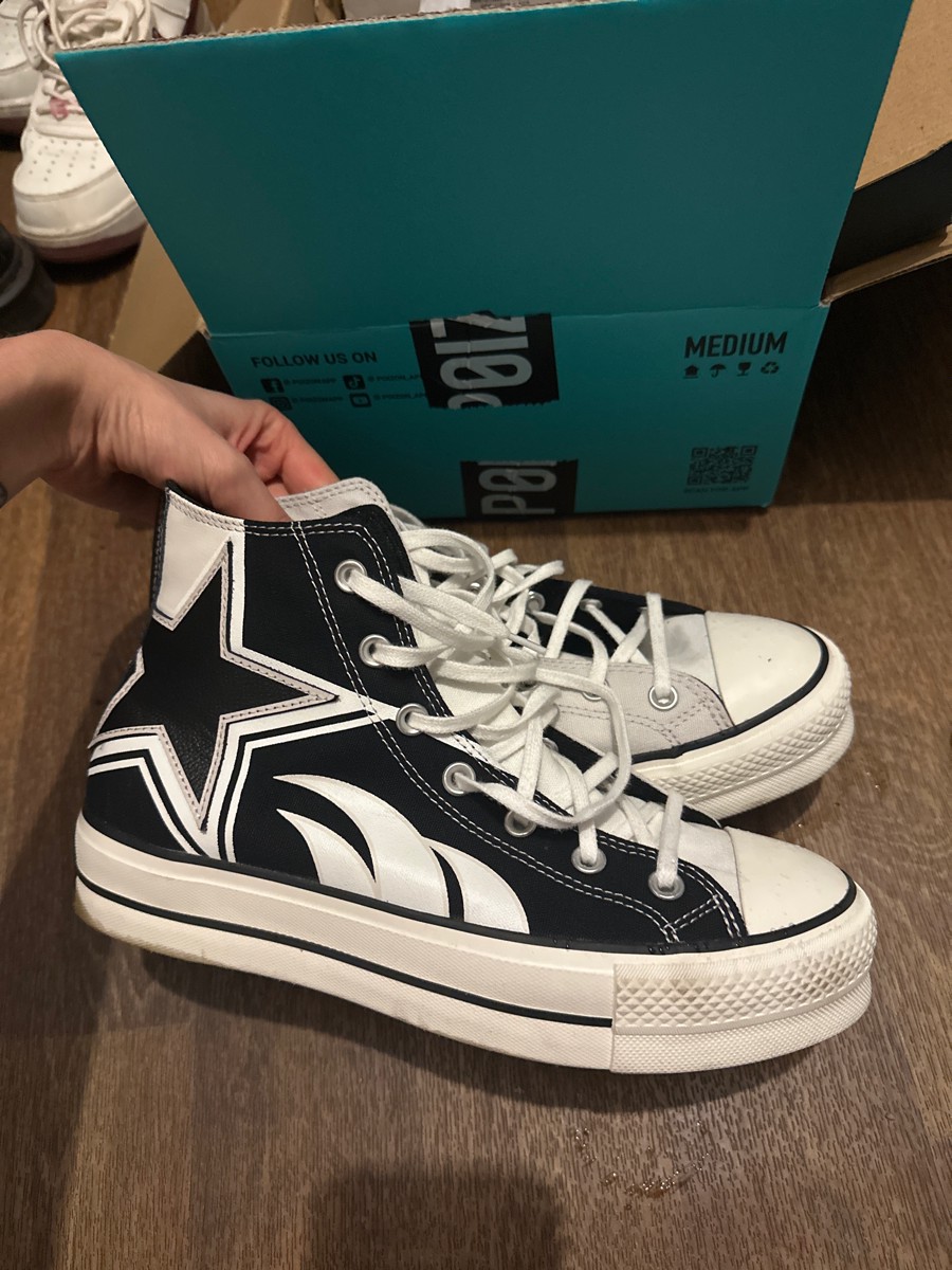 custom review-Converse Chuck Taylor All Star Амортизация Высокие Кеды Женские Белые Черные