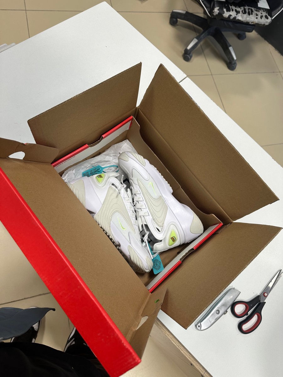 custom review-Nike Zoom 2K Low Топ Толстая подошва Кроссовки Женские Белые