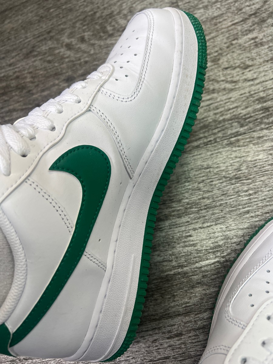 custom review-Nike Air FORCE 1 Low Топ Скейтборд Кроссовки Мужские Белые Зеленые