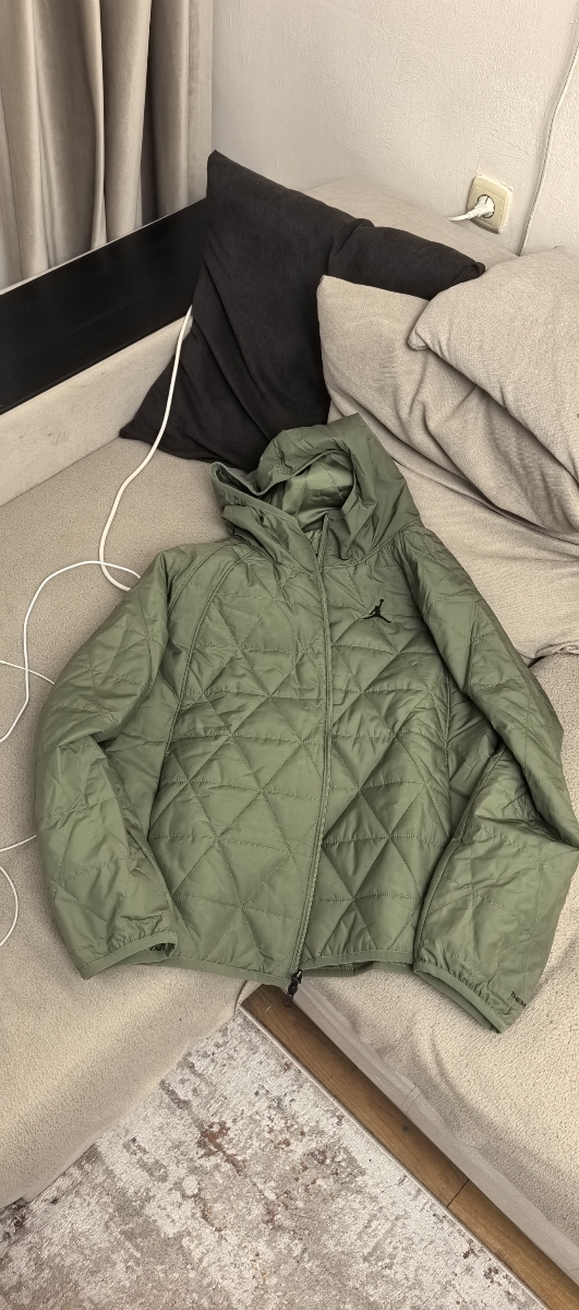 custom review-Джордан Куртка Мужская Светло-Оливково-Желтая